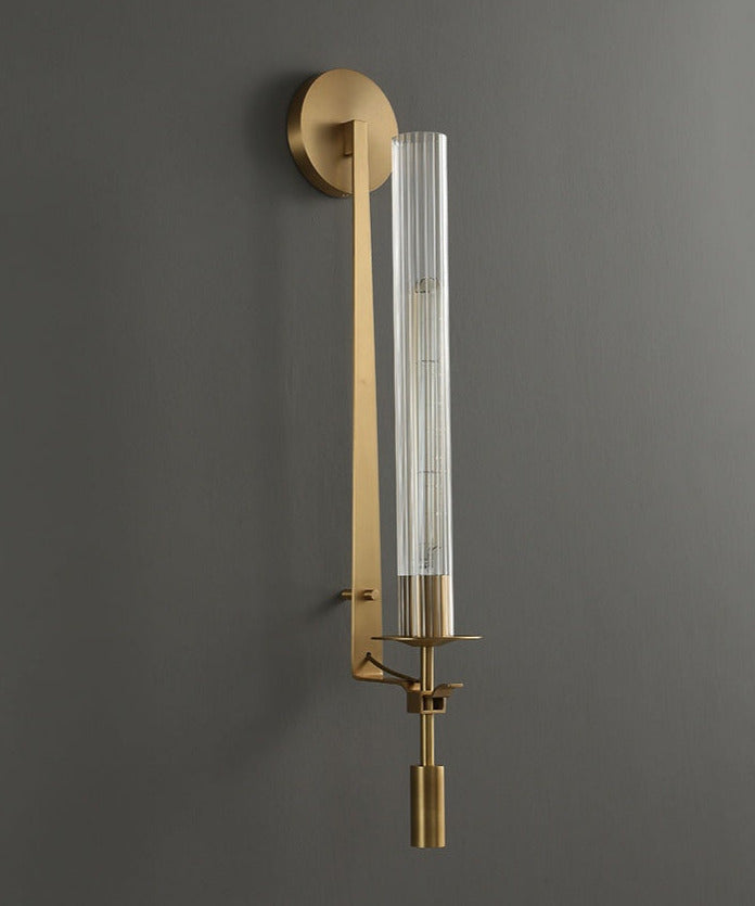 Sarika - Modern Fluted Glass Wall Sconce