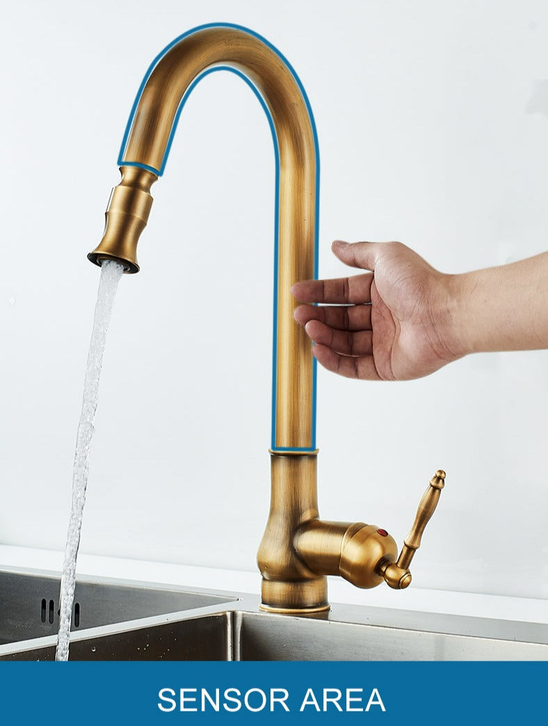 Rustic Bronze Touch Control Kitchen Faucet