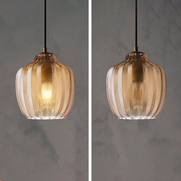 Jasper - Suspensions en verre texturé