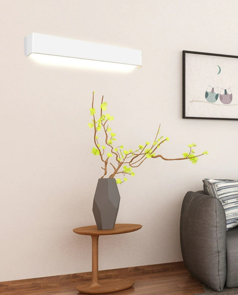 Sleek White LED Wall Lamps