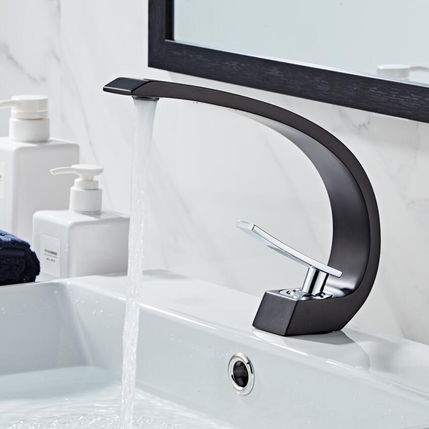 Curved Bathroom Faucet