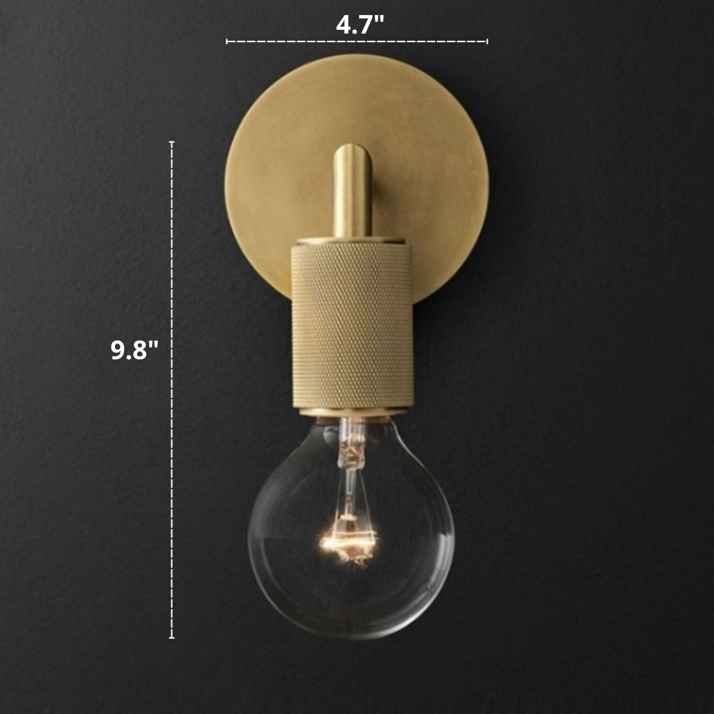 Appliques murales design en cuivre et verre