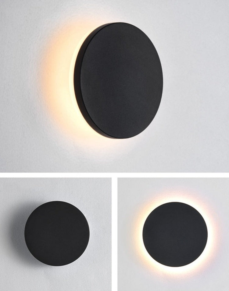 circular outdoor LED Wall light