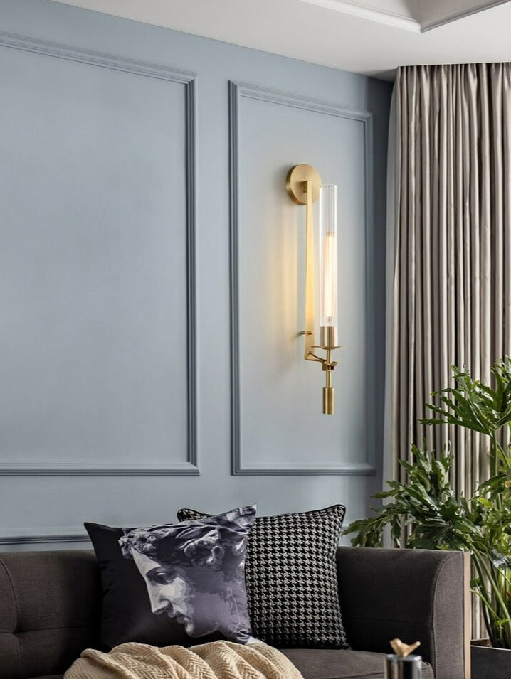 Sarika - Modern Fluted Glass Wall Sconce