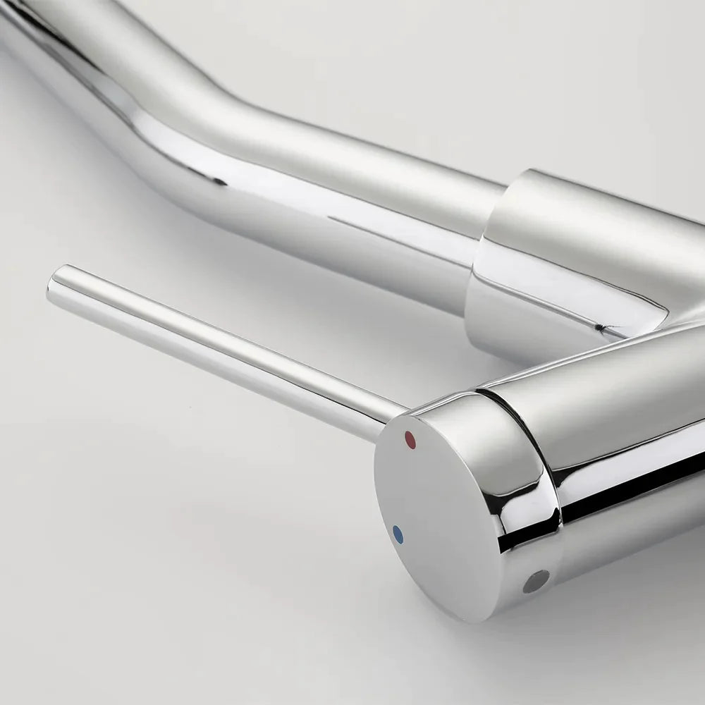 Nate - Grifo de cocina curvo retráctil moderno