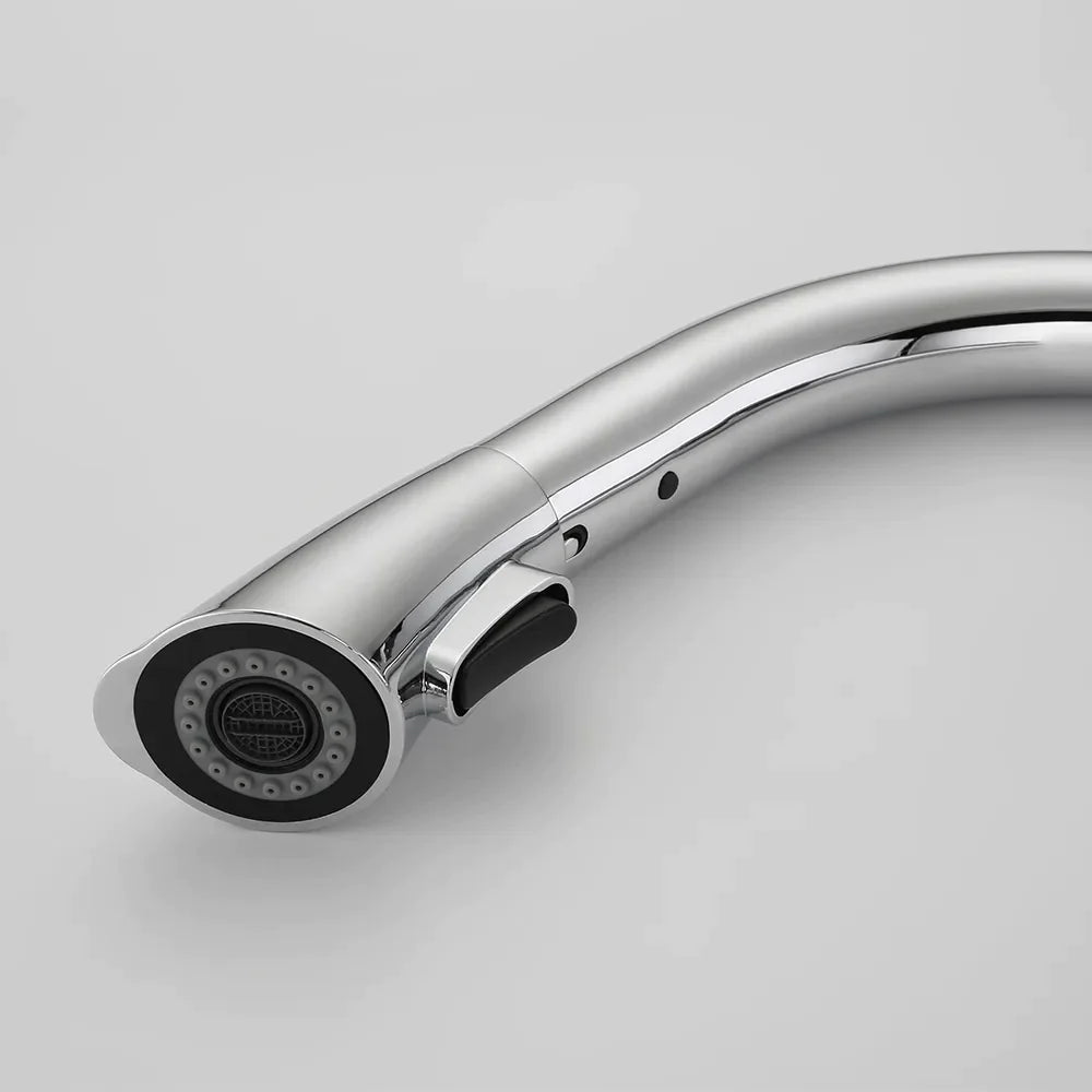 Nate - Grifo de cocina curvo retráctil moderno
