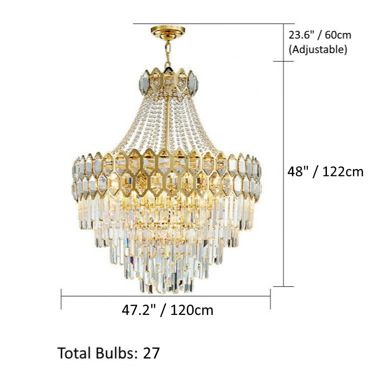 Cassius - Lustre en cristal de verre de luxe