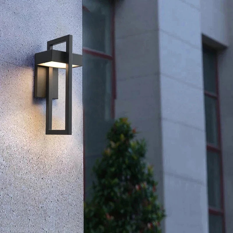 modern style rectangular waterproof LED outdoor wall light