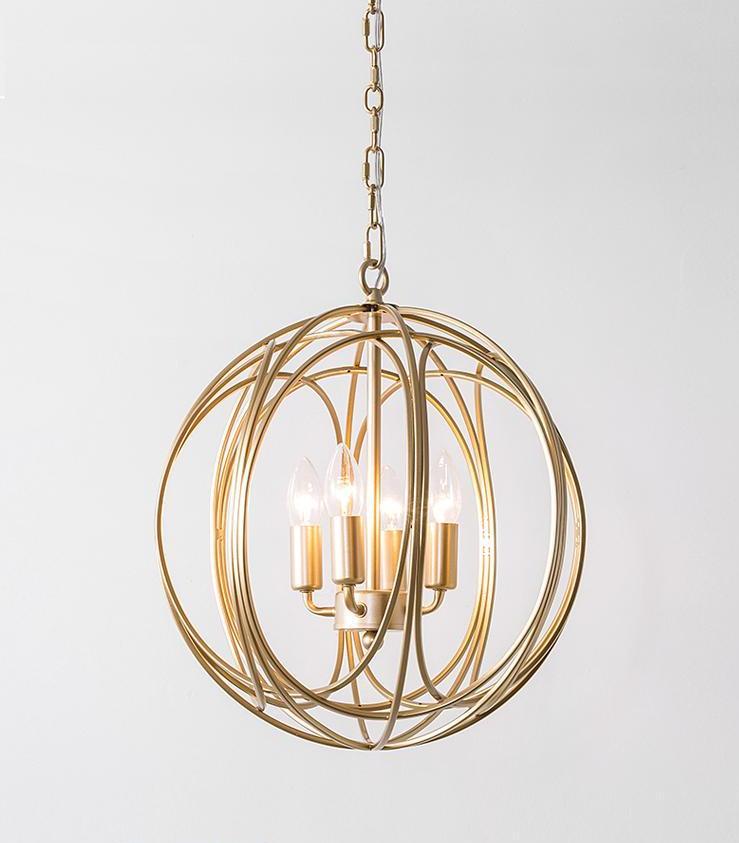 Solana - Modern Cage Chandelier