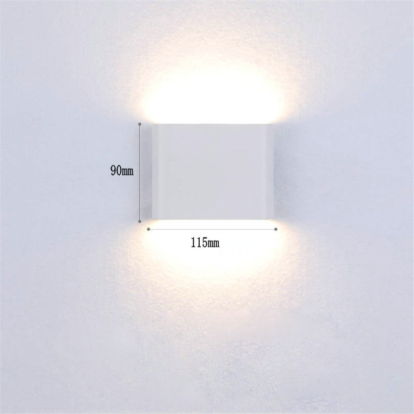 Aplique LED delgado de pared para exterior/interior