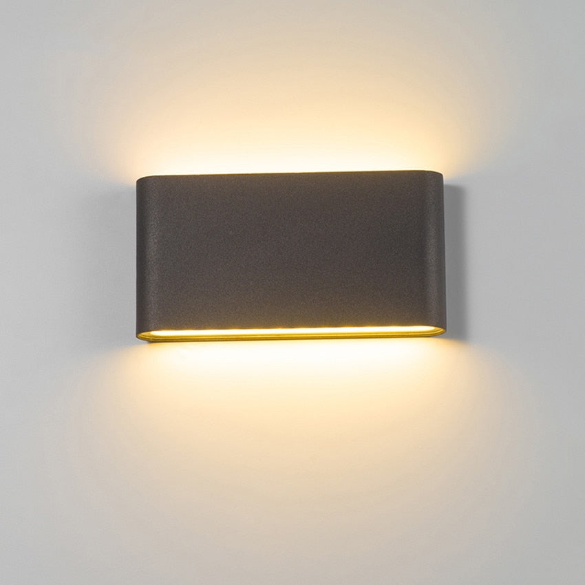 Aplique LED delgado de pared para exterior/interior