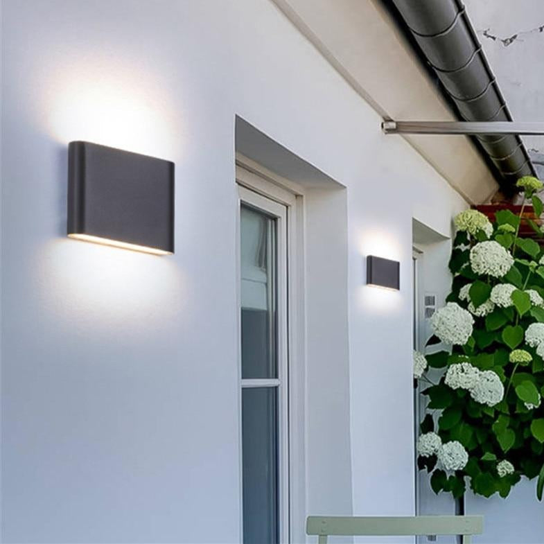 Aplique LED delgado de pared para exterior/interior