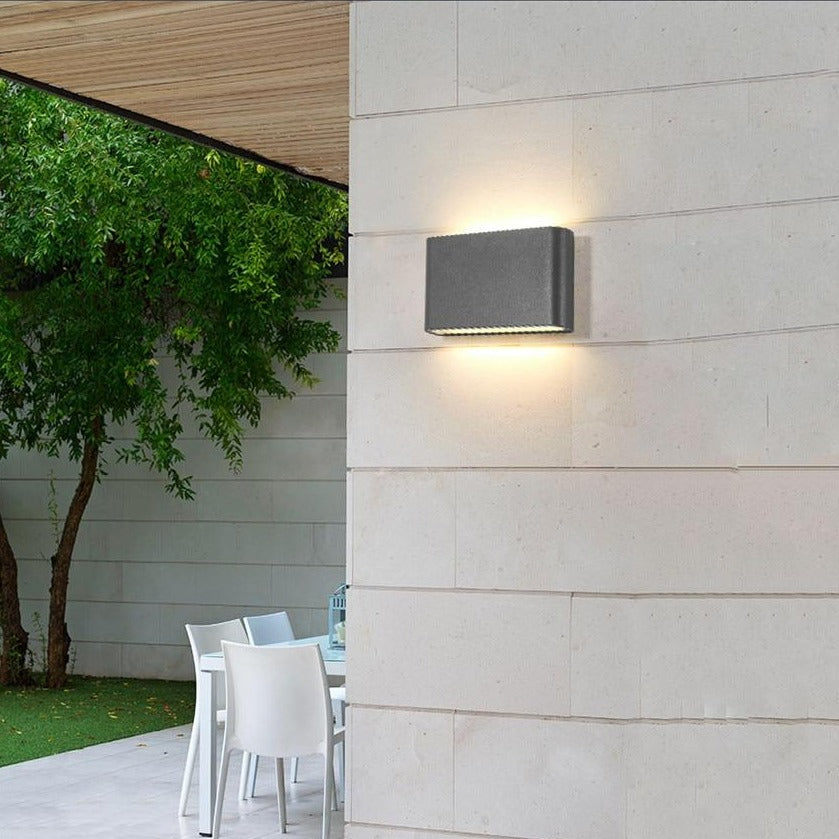 Aplique LED delgado de pared para exterior/interior