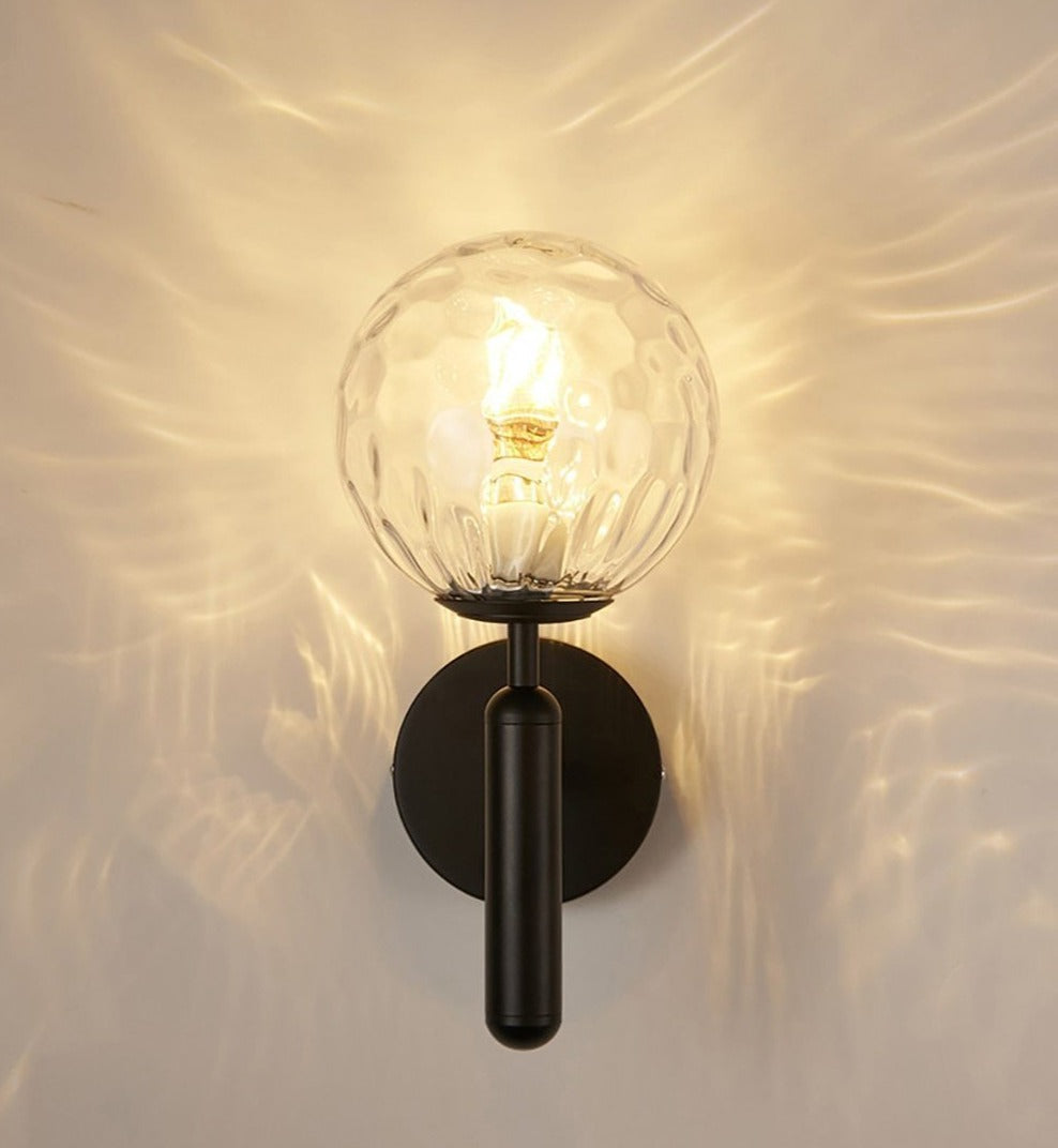 Modern Glass Globe Wall Sconce