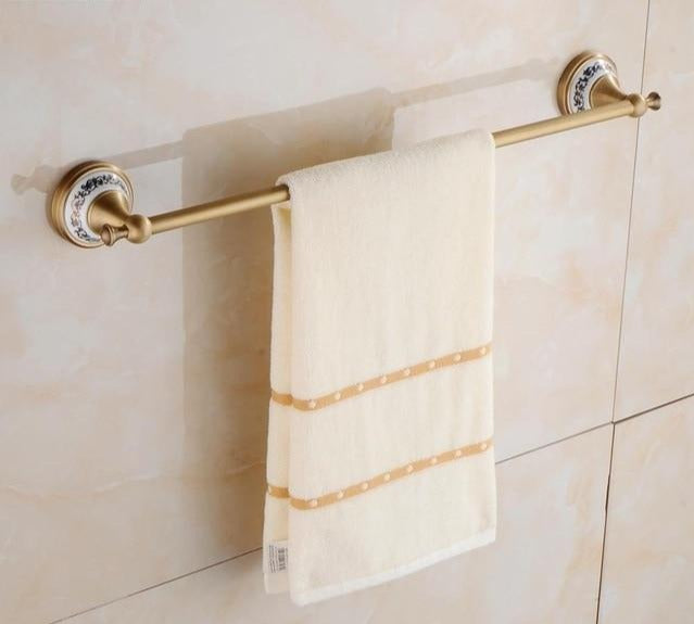 Juego de herrajes para baño de latón antiguo