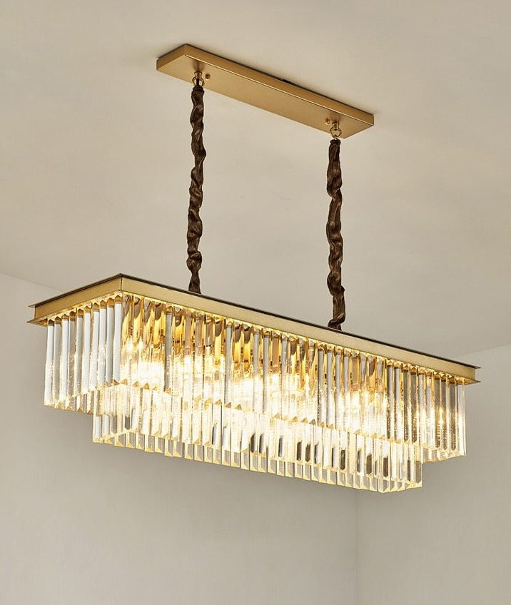 gold glass crystal chandelier