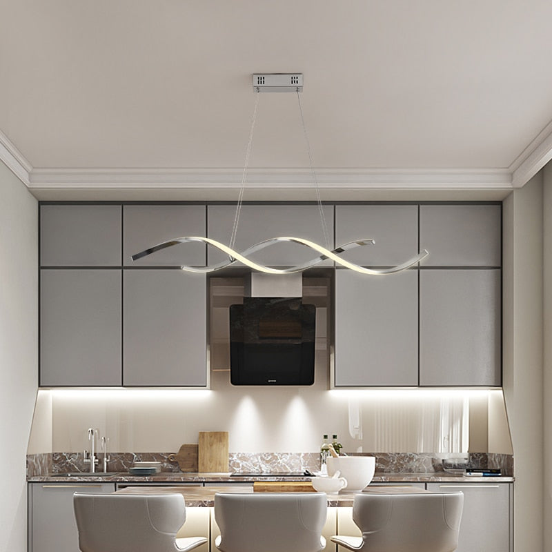 Luminaire suspendu hélicoïdal moderne