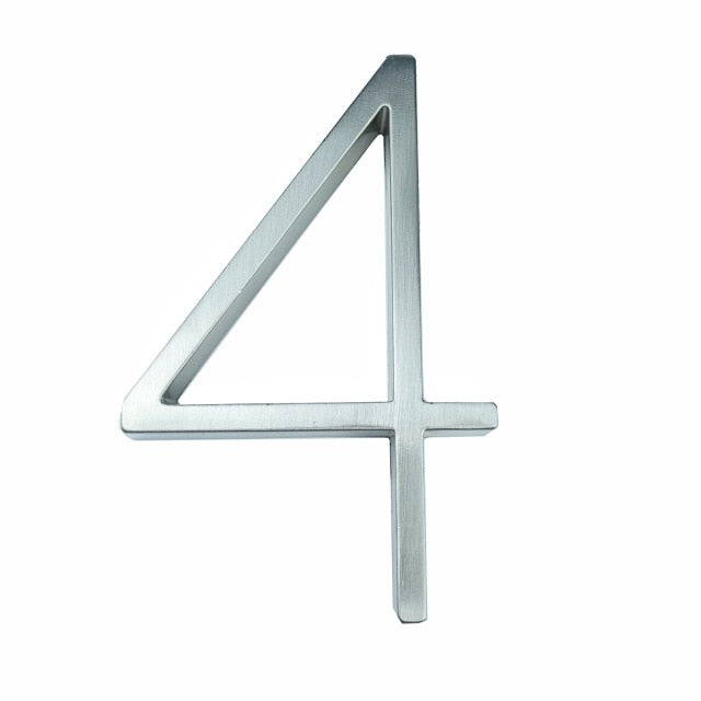 Silver Modern House Numbers