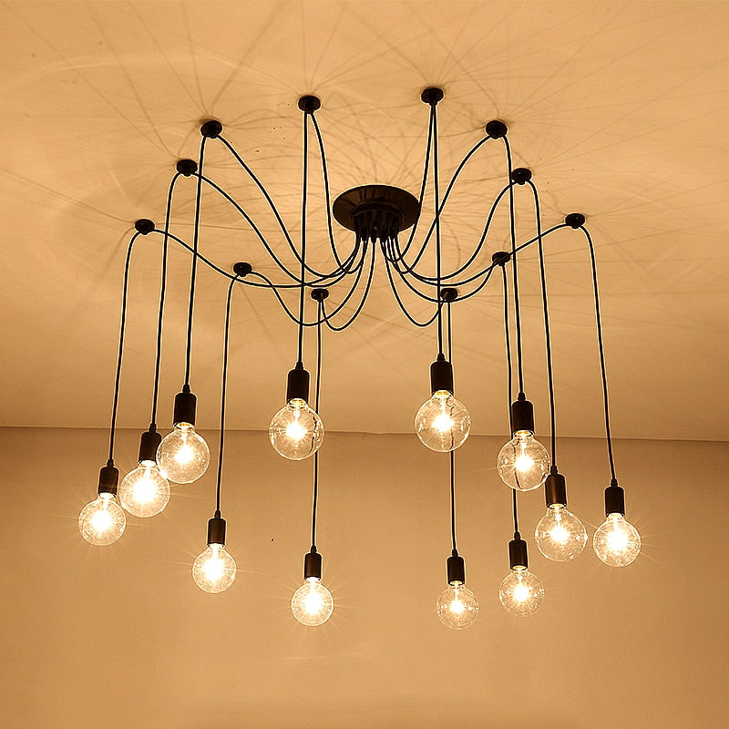 Lámpara de araña de múltiples cables