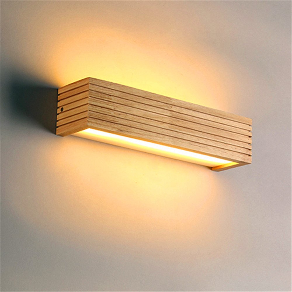 Aria - Lámpara de pared japonesa moderna de madera