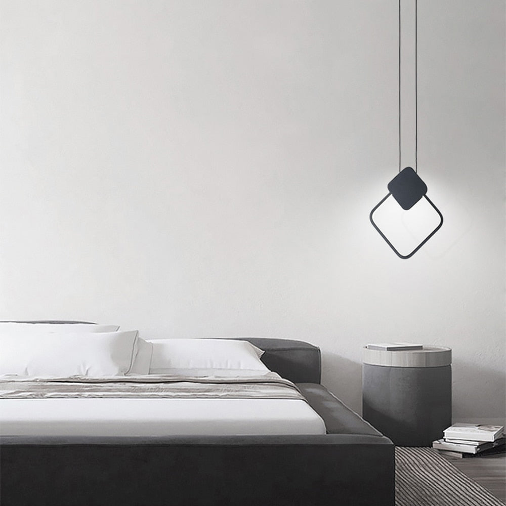 Luces colgantes de anillo LED modernas