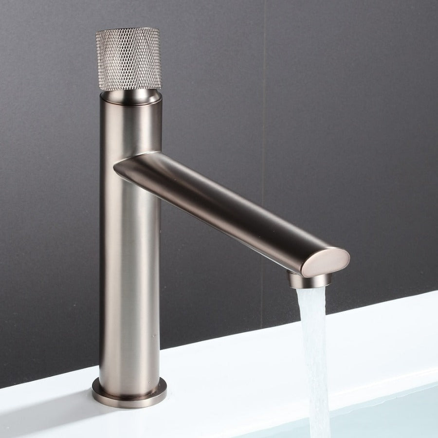 Modern chrome bathroom faucet