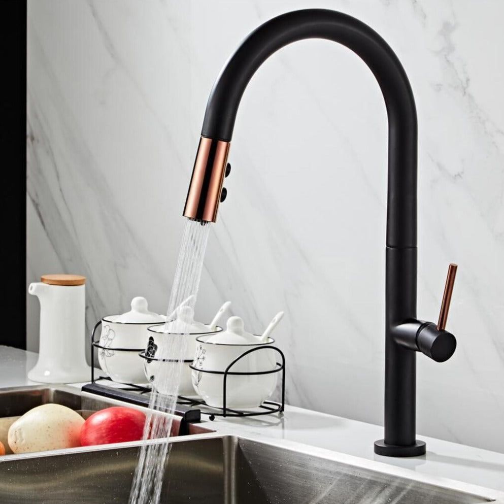 Rose Retractable Kitchen Faucet