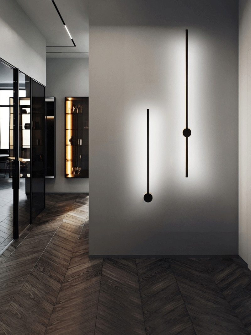 Applique murale LED longue et moderne