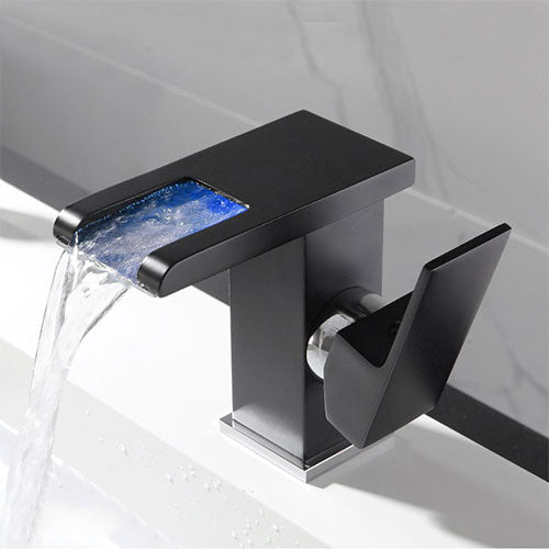 Robinet de salle de bain original à LED changeant de couleur