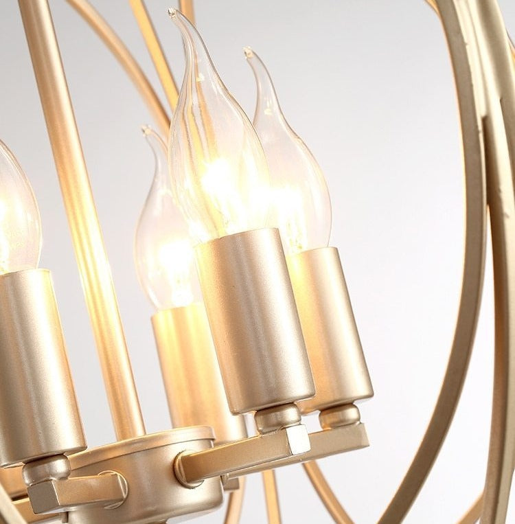 Solana - Modern Cage Chandelier