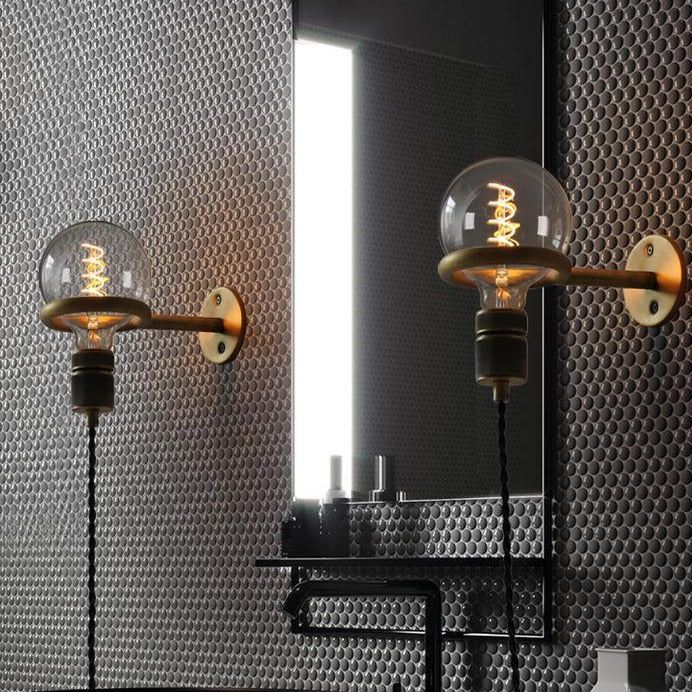 Lámpara de pared con anillo colgante vintage