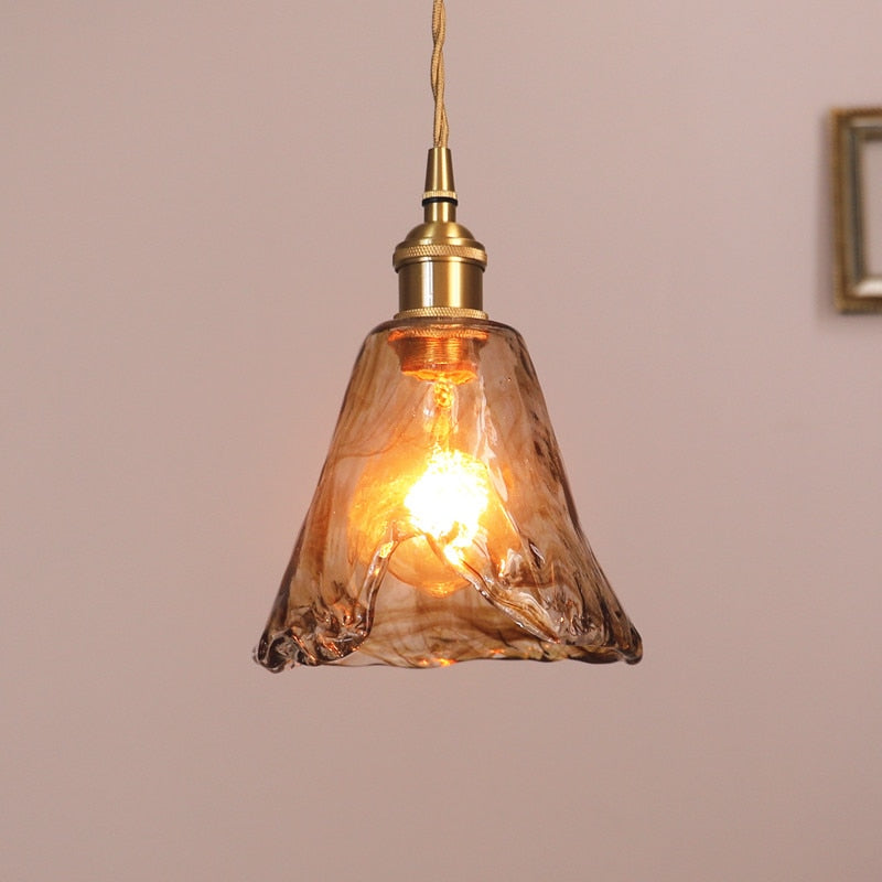 Farmhouse Rustic Glass Pendant Lights