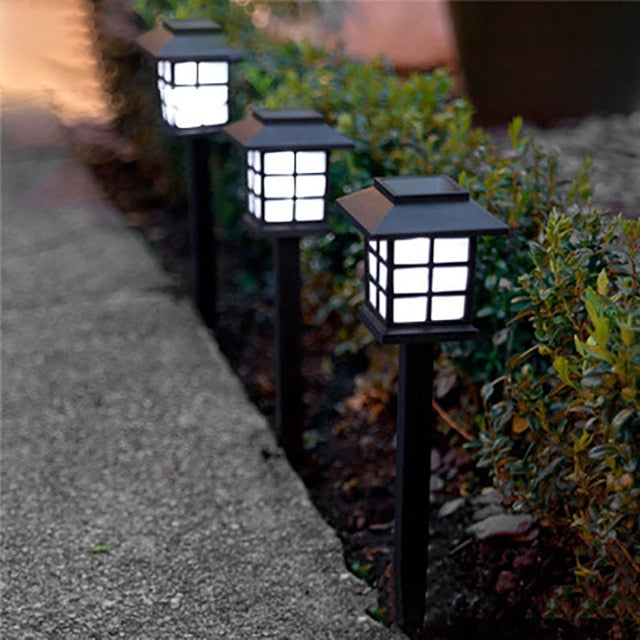 Luces solares clásicas para caminos
