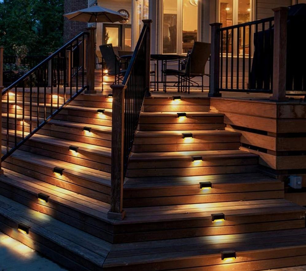 Luces solares para barandillas y escaleras