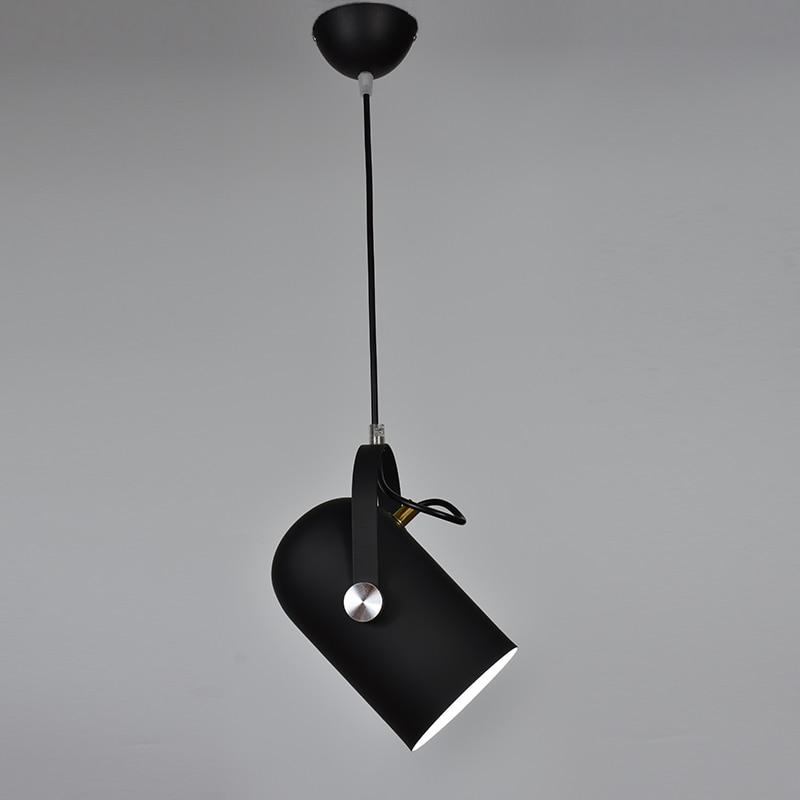 black modern drop light