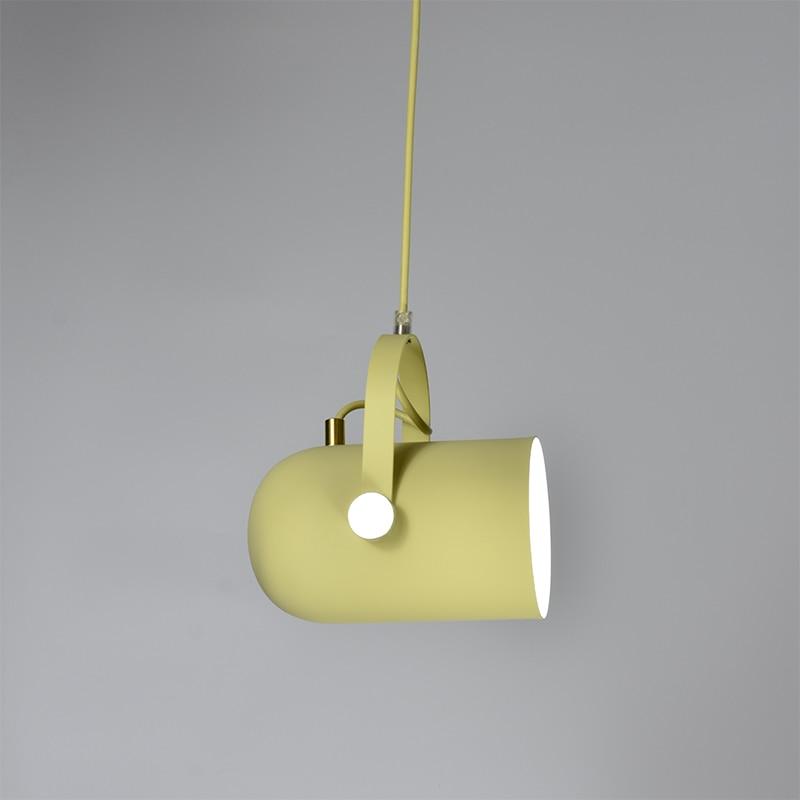 Yellow modern drop light