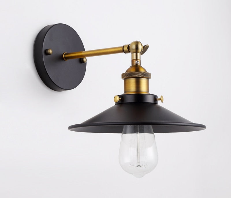 Vintage brass wall sconce