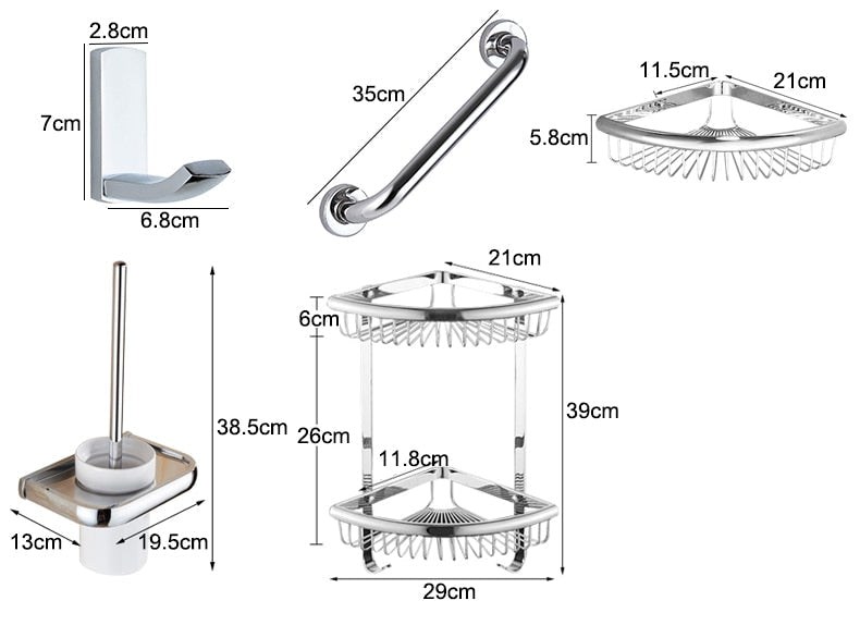 Classic Bathroom Hardware Set