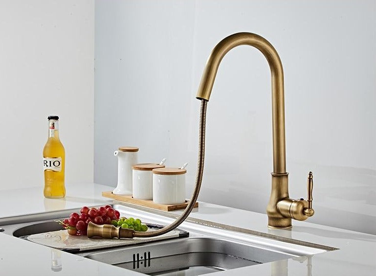 Bronze Pull Out Brass Faucet