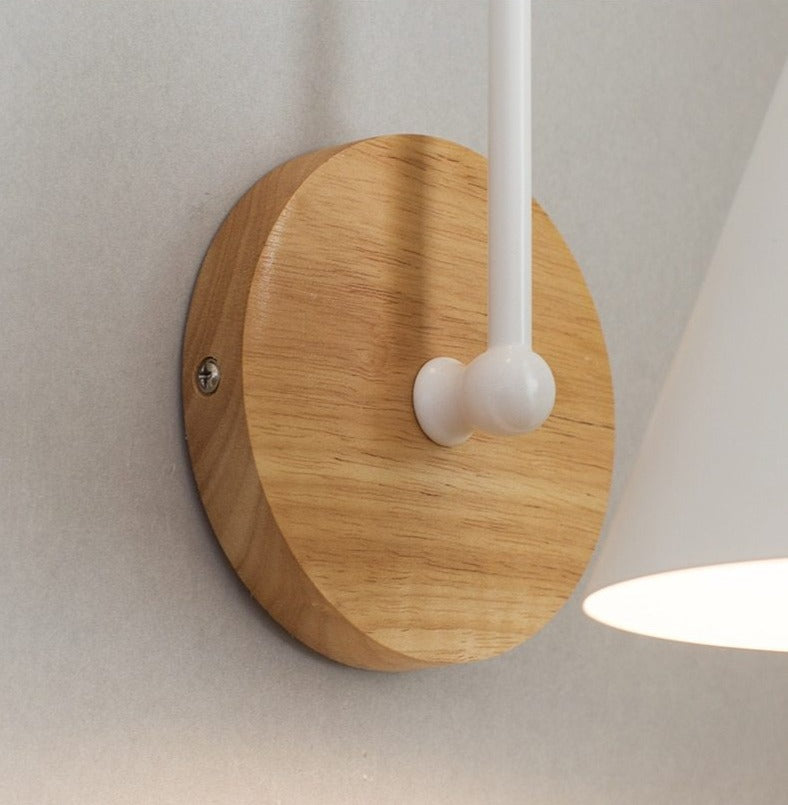 Nordic Wooden Wall Sconce