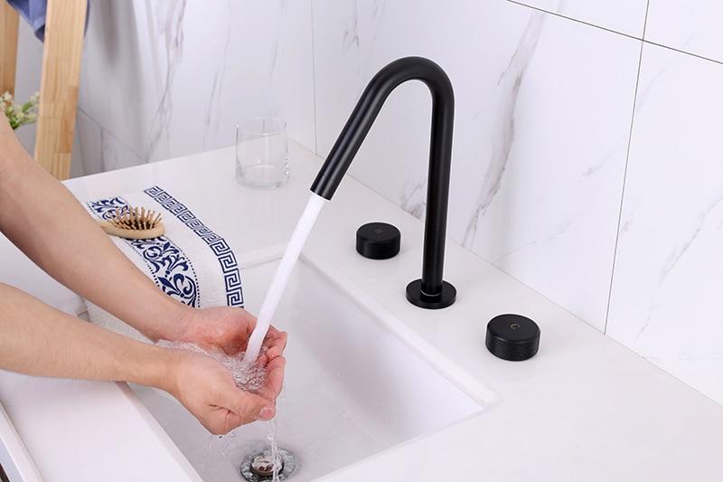 Sedona - Modern Double Handle Basin Faucet