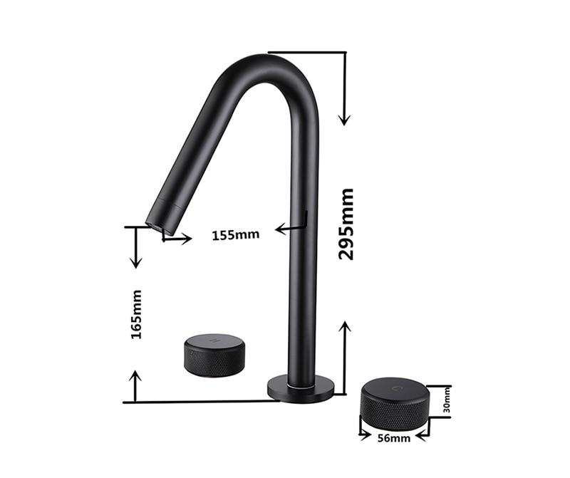 Sedona - Grifo de lavabo moderno de doble manija