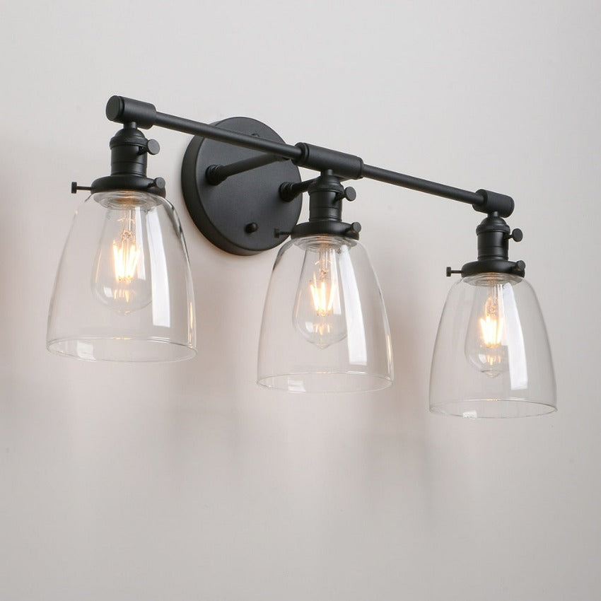 Industrial Farmhouse Black Wall Lamp