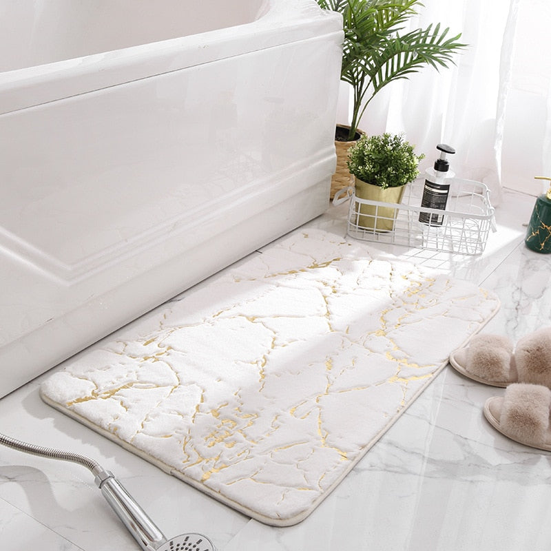 Alfombra de baño de mármol
