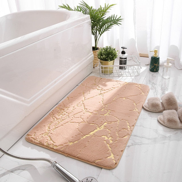 Alfombra de baño de mármol