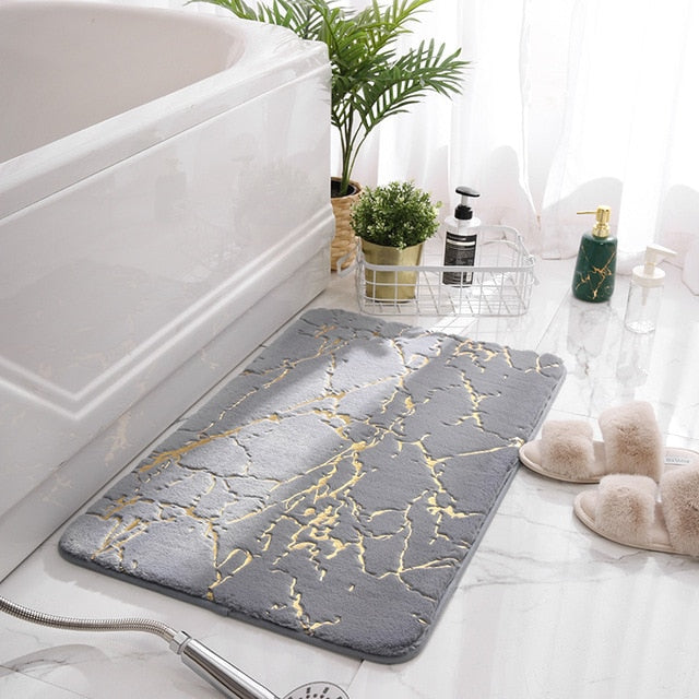 Alfombra de baño de mármol