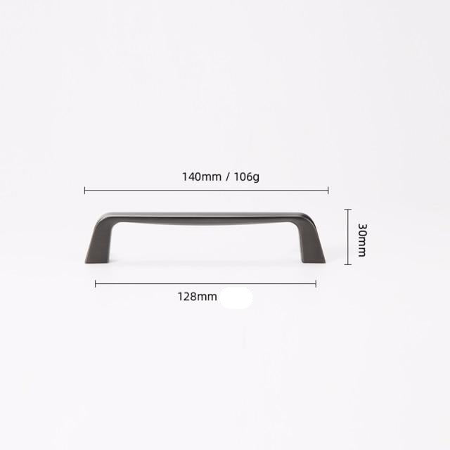 gray 128 millimeter cabinet handle