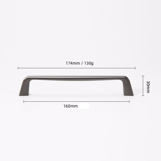 gray 160 millimeter cabinet handle