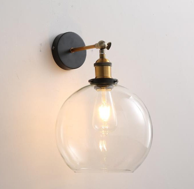 Apliques de pared de vidrio vintage