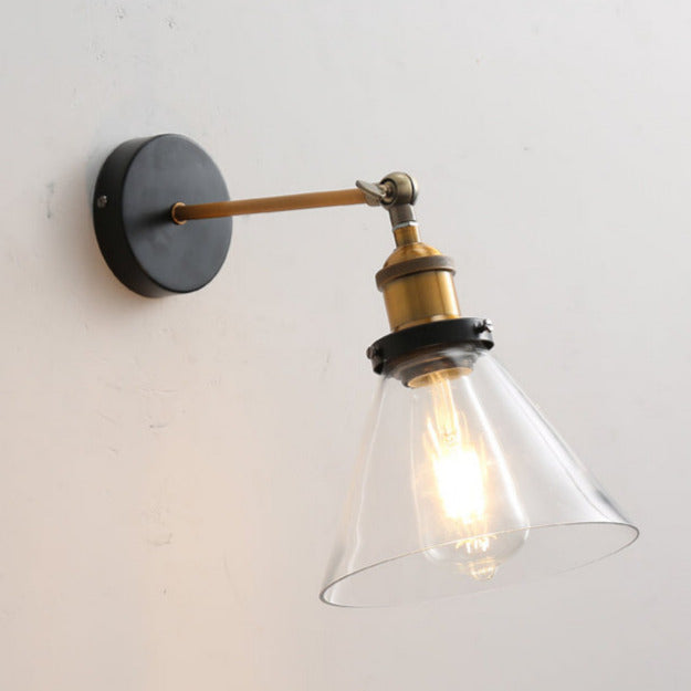 Apliques de pared de vidrio vintage